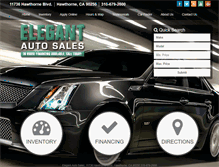 Tablet Screenshot of elegantauto.com